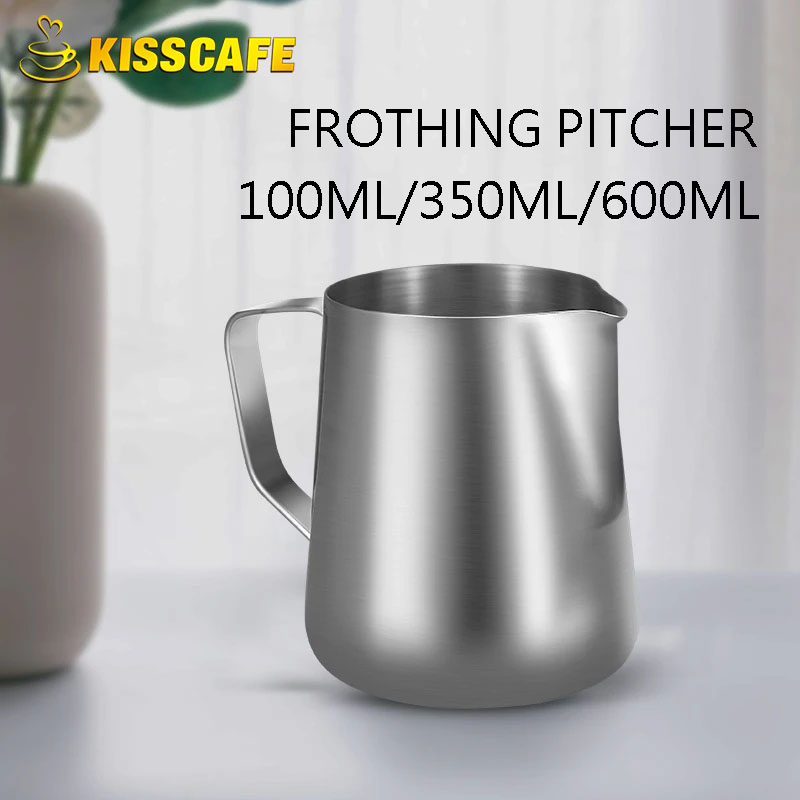 Milk Steaming Pitcher - Milk Frother Jug Stainless Steel Container