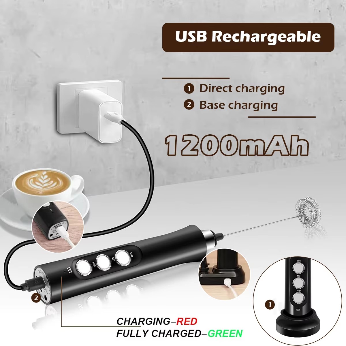 Wireless Rechargeable Electric - огляд і ціна Milk Steaming Pitcher