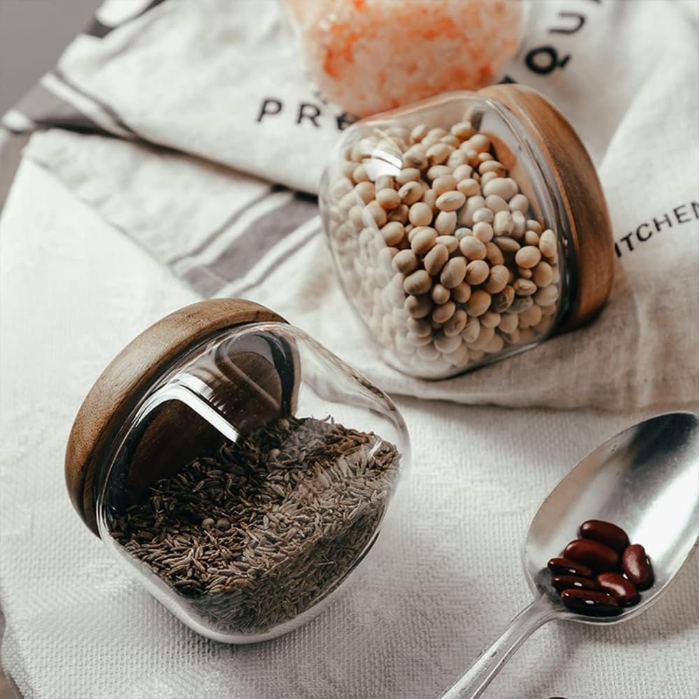 Glass Food  Containers with Wo - огляд і ціна Coffee X