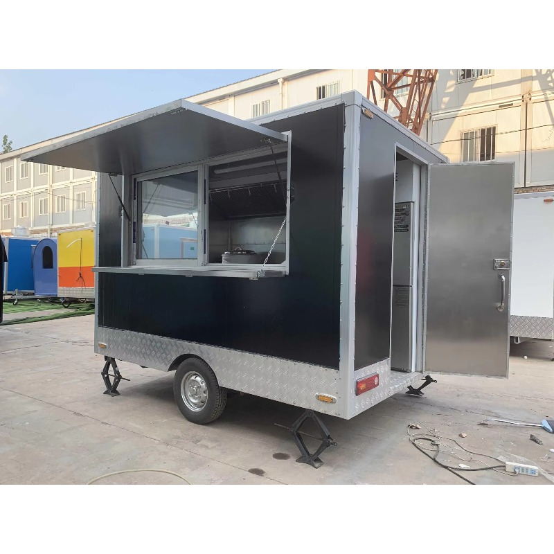 Mobile Square Food Trailer Ful - огляд і ціна Coffee Equipment Price