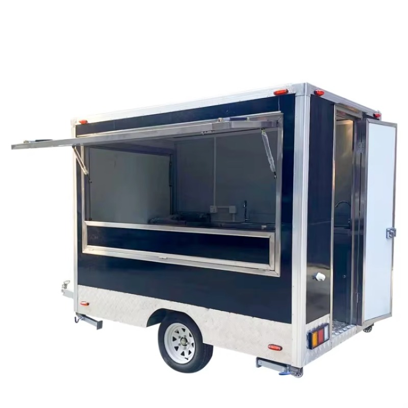 Mobile Square Food Trailer Ful - огляд і ціна Coffee Equipment Price